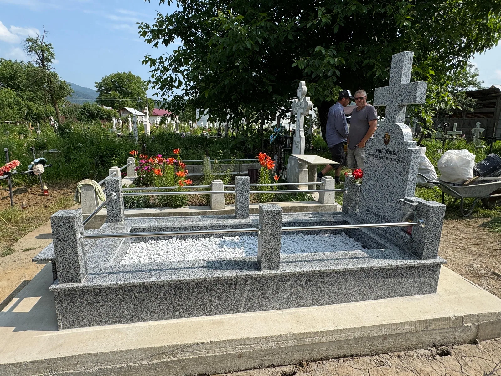 Lucrare cimitir Odobești — vedere generală